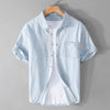 Summer Men's Cotton Short-Sleeve Denim Shirt | Buy Online Be