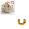 2 In 1 Dog And Cat Bed Pet Winter Bed Round Plush Warm Bed H