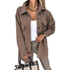 Lapel Jacket Fashion Casual Single-Breasted Coat With Belt S