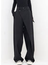 Irregular Wide-leg Pants Ins Fashion Loose Trousers Women's