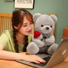 23-45cm New Lovely Hug Roses Teddy Bear Plush Pillow Stuffed