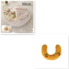 2 In 1 Dog And Cat Bed Pet Winter Bed Round Plush Warm Bed H