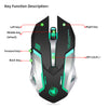 HXSJ new wireless mouse 2.4GPI gaming mouse glowing mouse |