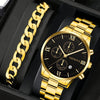 2pcs Men's New Popular Steel Strip Fashion Business Three Ey
