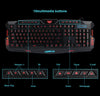 J10 tricolor backlight wired gaming keyboard set colorful lu