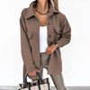 Lapel Jacket Fashion Casual Single-Breasted Coat With Belt S