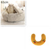 2 In 1 Dog And Cat Bed Pet Winter Bed Round Plush Warm Bed H