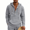 Linen Breathable Casual Mens Long-Sleeve Hooded Shirt | Buy