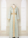 Scratch-printed Gold-stamped Fashionable Ethnic-style Dress