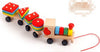 Wooden Train Three-section Tractor Toy Children's Intelligen