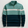 Business Stand-collar Knitwear Half-zip Long-sleeve T-shirt