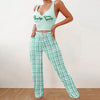 Spring Summer Women's Casual Pajamas Home Wear Vest Color Ma