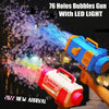 Bubble Gun Rocket 69 Holes Soap Bubbles Machine Gun Shape Au