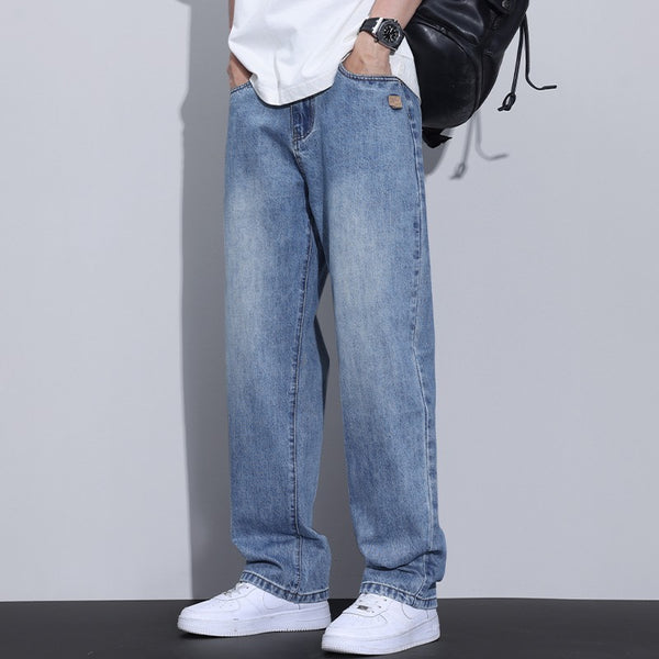 Fleece Lined American Style Retro Mens Straight Leg High Str