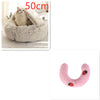 2 In 1 Dog And Cat Bed Pet Winter Bed Round Plush Warm Bed H
