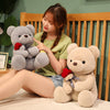 23-45cm New Lovely Hug Roses Teddy Bear Plush Pillow Stuffed