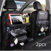 PU Leather Car Storage Bag Multifunction Seat Back Tray Hang