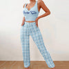 Spring Summer Women's Casual Pajamas Home Wear Vest Color Ma