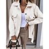 Lapel Jacket Fashion Casual Single-Breasted Coat With Belt S