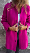 Casual Hooded Single-Breasted Cardigan Fashion Loose Solid C