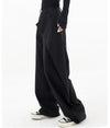 Irregular Wide-leg Pants Ins Fashion Loose Trousers Women's