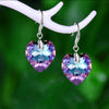 Fashionable Heart Of The Ocean Crystal Glass Earrings | Buy