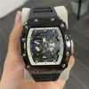 Cylindrical Mens Watch With Luminous Quartz Movementnon-wris