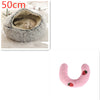 2 In 1 Dog And Cat Bed Pet Winter Bed Round Plush Warm Bed H