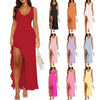 V-neck Hemline Dress Sleeveless Womens Clothing With A Lette