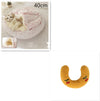 2 In 1 Dog And Cat Bed Pet Winter Bed Round Plush Warm Bed H
