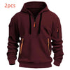 Dropped Shoulder Hooded Sweatshirt Men's Women's Plus Size L