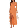 V-neck Hemline Dress Sleeveless Womens Clothing With A Lette