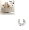2 In 1 Dog And Cat Bed Pet Winter Bed Round Plush Warm Bed H
