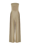 Loose Tube-top Jumpsuit Ins Fashion Backless Wide Leg Long P