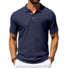 Men's Lapel Polo Shirt Linen Pocket T-Shirt | Buy Online Bes