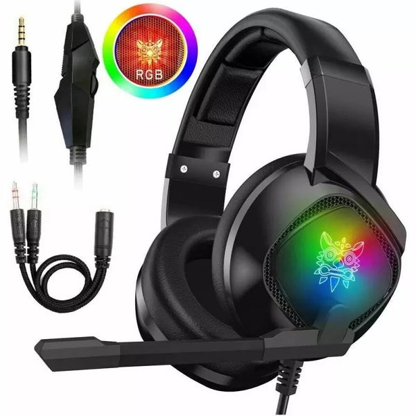 Gaming Headset For X-box One, PS4 Over Ear Headphones RGB Ea