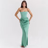 Slim Tube Top Long Dress Sexy Fashion Bandeau Backless Party
