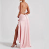Women's Backless Ruffles Irregular Dress Summer Fashion Even
