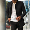 Men's Slim Coat Fashion Single-breasted Solid Color Business