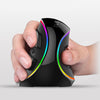 Vertical Ergonomic Snail RGB Anti-Mouse Hand Wired Mouse | B