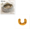 2 In 1 Dog And Cat Bed Pet Winter Bed Round Plush Warm Bed H
