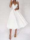 Sexy V-neck Suspender Dress Summer Fashion A-Line Long Dress