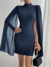 Women's Sexy Elegant Evening Party Dresses Round Neck Pit St