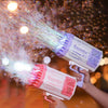 Bubble Gun Rocket 69 Holes Soap Bubbles Machine Gun Shape Au