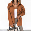 Lapel Jacket Fashion Casual Single-Breasted Coat With Belt S