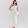 Slim Tube Top Long Dress Sexy Fashion Bandeau Backless Party