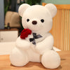 23-45cm New Lovely Hug Roses Teddy Bear Plush Pillow Stuffed