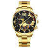 2pcs Men's New Popular Steel Strip Fashion Business Three Ey
