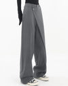 Irregular Wide-leg Pants Ins Fashion Loose Trousers Women's