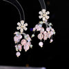 Ultra Immortal Exquisite High-end Crystal Flower Earrings |